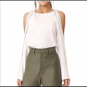 NWT Ramy brook offwhite cold shoulder blouse